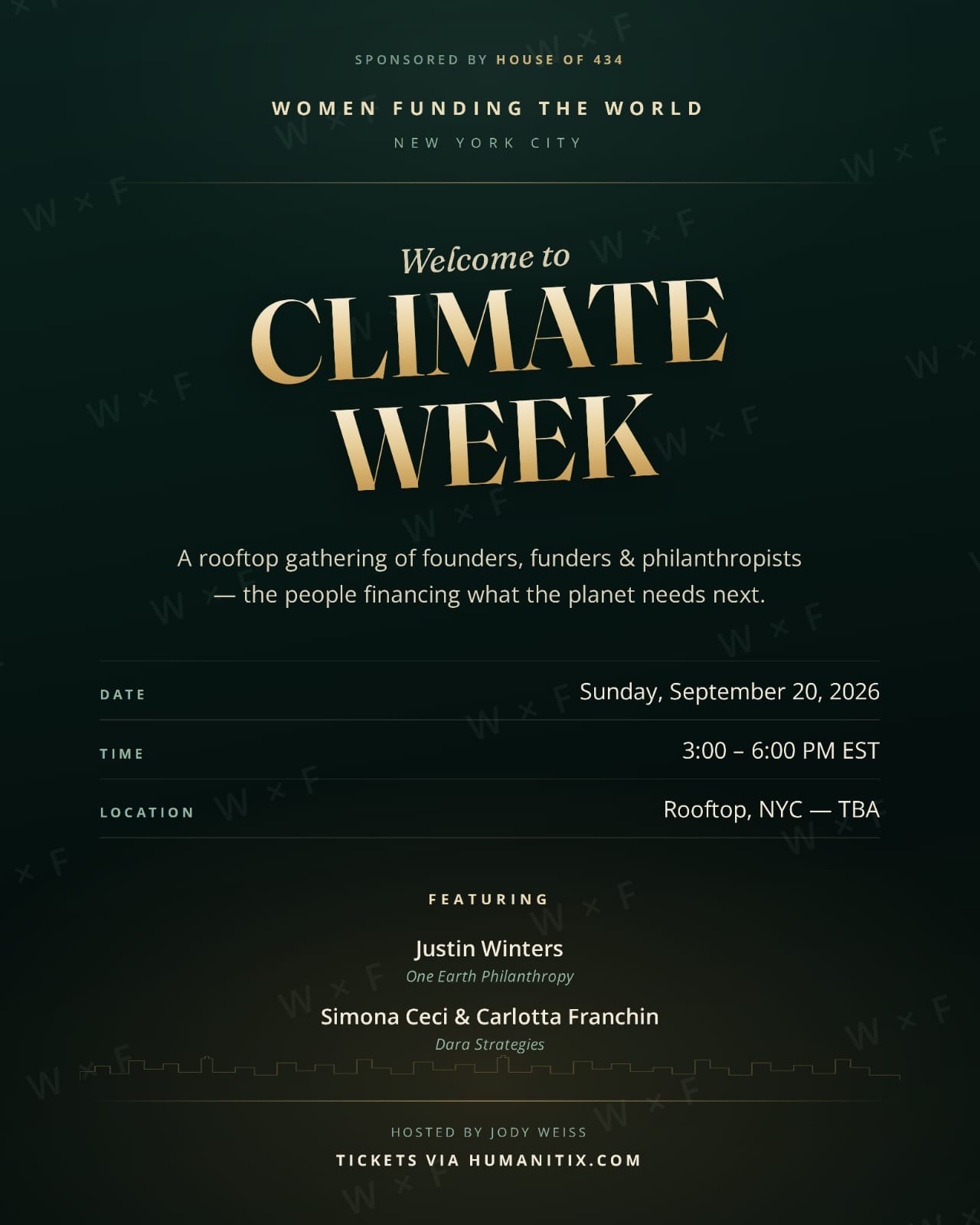 Women Funding the World: Welcome to Climate Week
