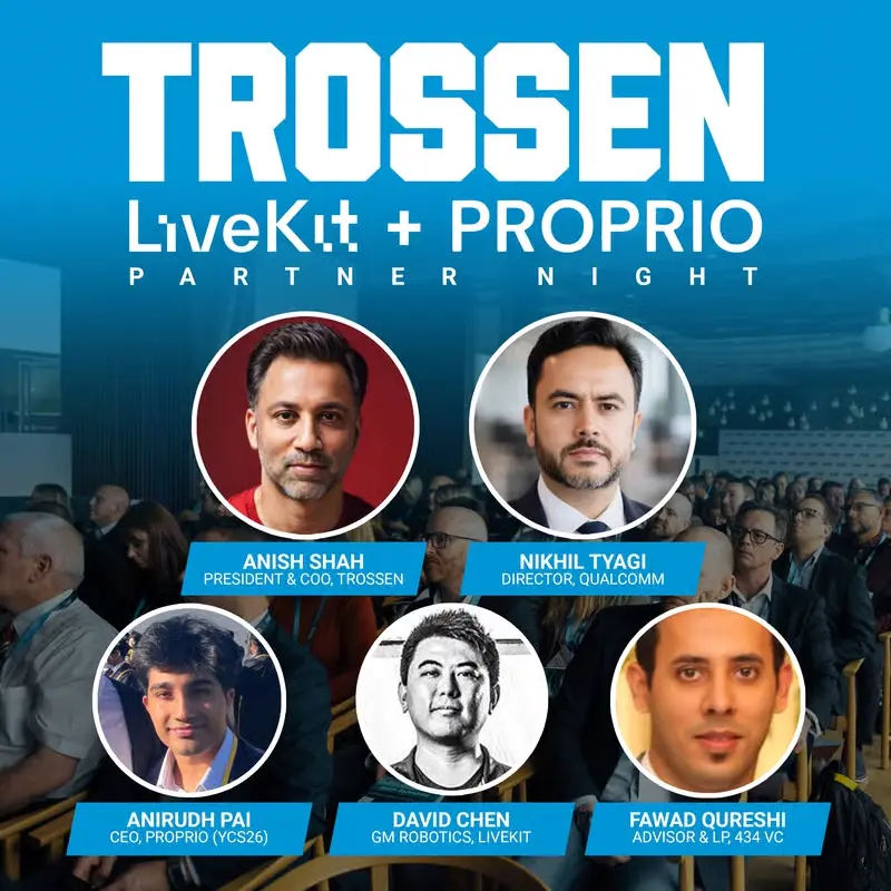 Trossen Robotics × Proprio Robotics × LiveKit — Partner Night at Mission Robotics